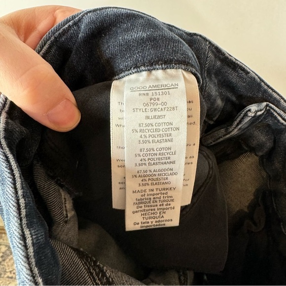 Good American Distressed Skinny Jeans Size 6/12 - Picture 6 of 6